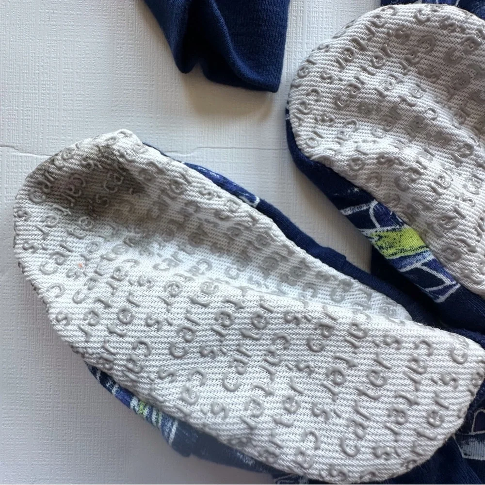Carters 2‎ way zipper footed sleeper baby toddler boy 24 mo blue race cars NWT